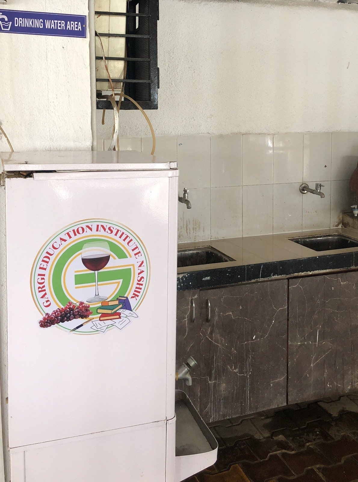 Campus water station providing clean drinking water to students and staff